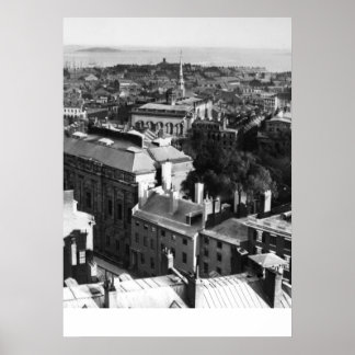 Poster 1859: Uma vista de Boston olhando para o sul