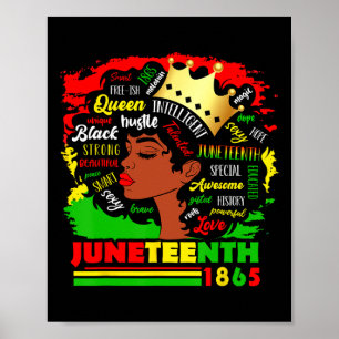Poster 1865 O Orgulho Celebra as Negras Mulheres Africana