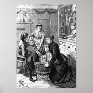 Pôster 1876: O pudim do Natal do stir da ajuda das