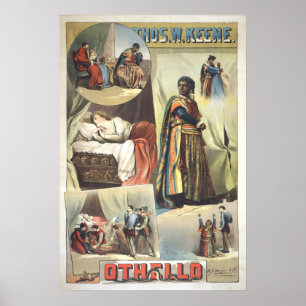 Poster 1884 do original de Othello