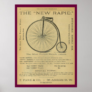 Poster 1886 alto da arte do anúncio do