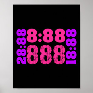 Poster 1888.888 Números de anjo 888