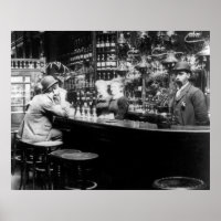 1893 Londres, Bar Inglês Pub Vintage Photoógrafo