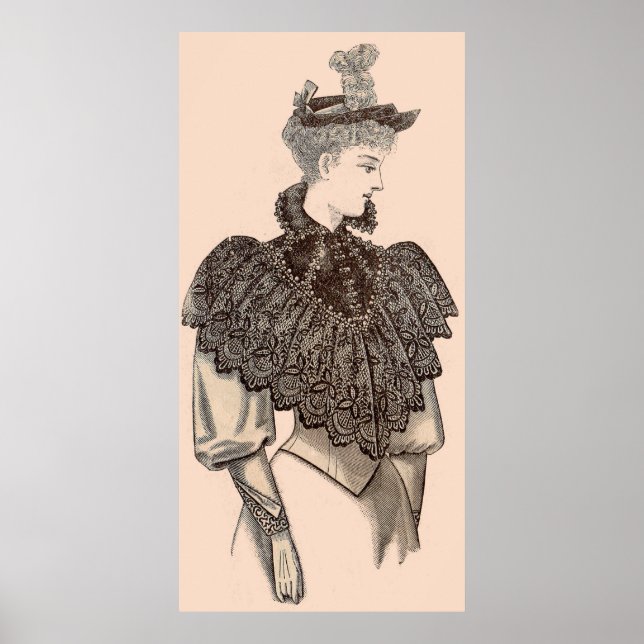 Poster 1897 Mulher vitoriana (Frente)