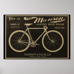 Poster 1899 da arte do anúncio da bicicleta de