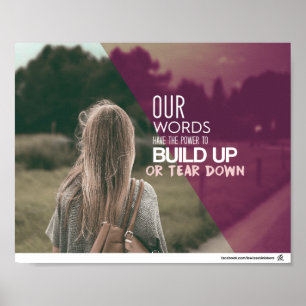 Pôster 18:21 dos provérbio - o poder da língua