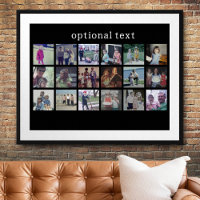 18 Colagem de fotos com texto branco a preto