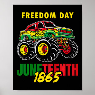 Poster 18 de junho de 1865 Black History Boys Tee Monster