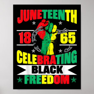Poster 18 de junho de 1865 Celebrando a Liberdade Negra