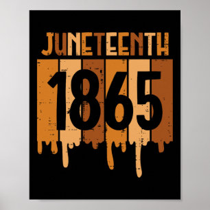 Poster 18 de junho de 1865 Homens do Orgulho Negro Derrub