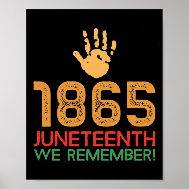 Poster 18 de junho de 1865 Lembramos! 1865 (Frente)