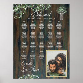 Poster 18 Mesa Rústica Madeira Gypsophila FOTO SENDO ENCA