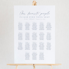 Poster 18 Mesas Nosso Gráfico de Assentos de Pessoas Favo