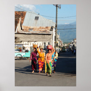 Poster (18" x 24") Singaraja completo Bali