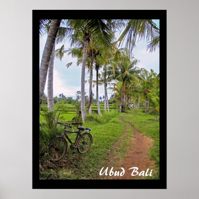 Poster (18" x 24") Ubud Bike Bali (Frente)