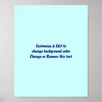 Poster 18" X Vazio 10" adicione sua imagem e texto