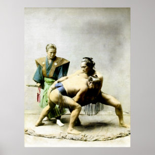 Poster 19º C. Lutadores japoneses