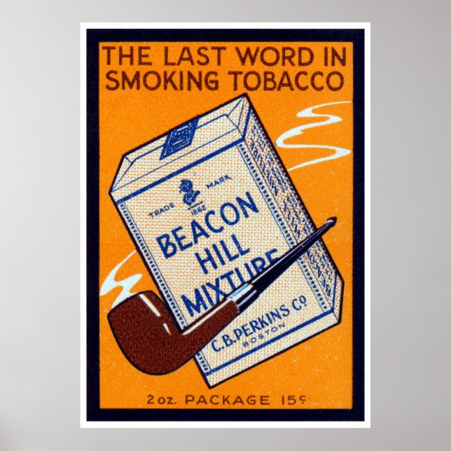 Poster 1910 Beacon Hill Pipe Cigarro (Frente)