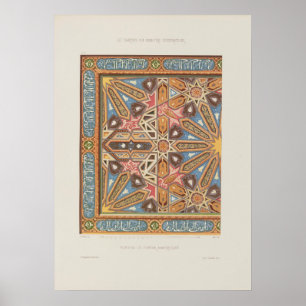 Poster 1910 Desaint Plafond Fumoir Mauresque