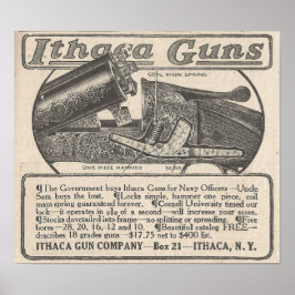 Poster 1913 Ithaca Guns Advertisement