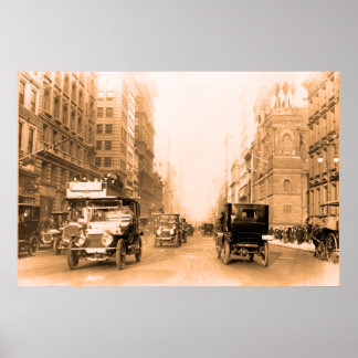 Pôster 1913 Quinta Avenida Nova Iorque, Foto da Vintage s