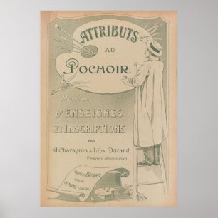 Poster 1914 Charayron Pochoir Arte Ornamento Pl01