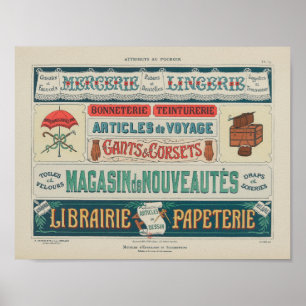 Poster 1914 Charayron Pochoir Arte Ornamento Pl18