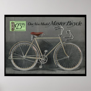 Poster 1914 mestre da arte do anúncio da biciclet