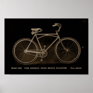 Poster 1915 da arte do anúncio da bicicleta de