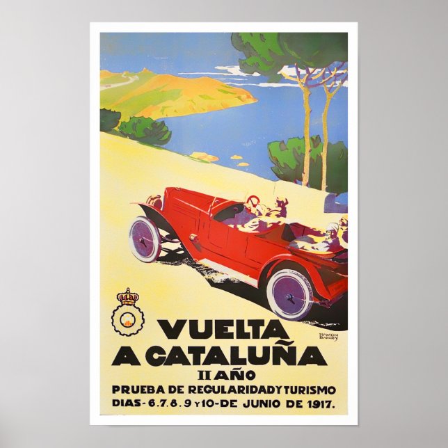 Poster 1917 Catalunya Tour Vintage (Frente)