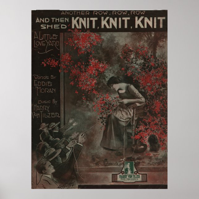 Poster 1917 "Knit Knit Knit" A Love Yarn (Frente)