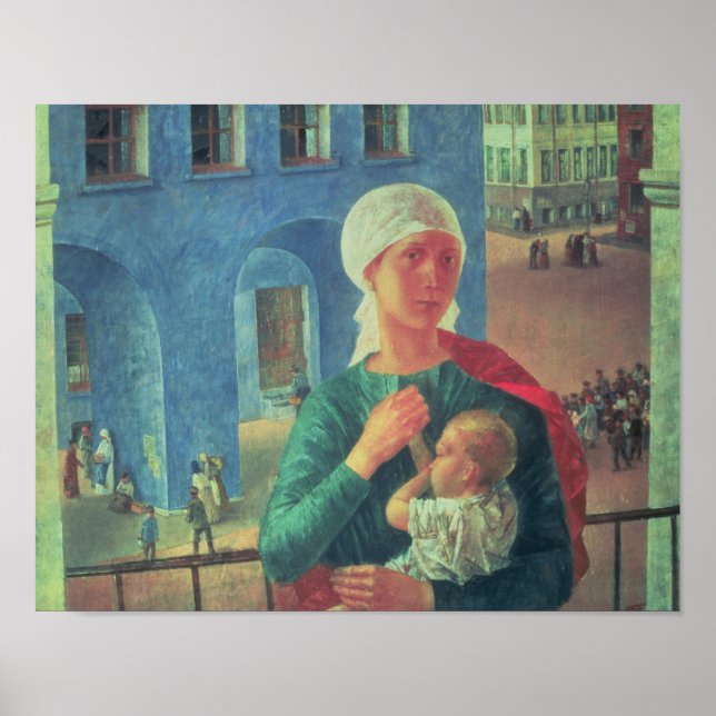 Poster 1918 em Petrograd, 1920 (Frente)