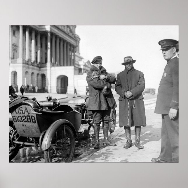 Pôster 1918 Motorcycle Road Trip (Frente)