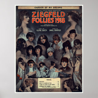 POSTER 1918 ZIEGFELD FOLLIES