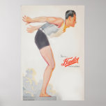 Poster 1920 Art Déco Swimwear por Coles Phillips<br><div class="desc">Volte no tempo com essa 1920 de Art Déco Swimwear,  por Coles Phillips,  ilustradora americana. Perfeito para aqueles que adoram fazer uma viagem pela memória e dar vida ao passado.</div>