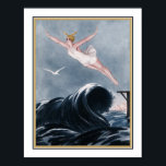 Poster 1920. Art Deco "Voando Sobre As Ondas"<br><div class="desc">Art Deco de 1920, impressão "Voando sobre as ondas" disponível em outros tamanhos.</div>