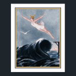 Poster 1920. Art Deco "Voando Sobre As Ondas"<br><div class="desc">Art Deco de 1920,  impressão "Voando sobre as ondas" disponível em outros tamanhos.</div>