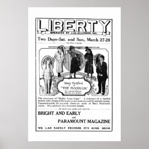 Poster 1920 do anúncio do filme do vintage de Mar
