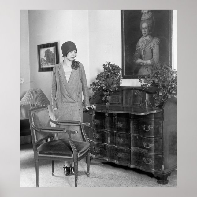 Pôster 1920 Fashion Cloche Hat (Frente)