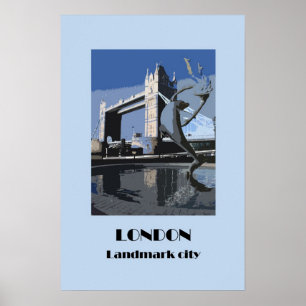 Poster 1920s-style retro de Londres