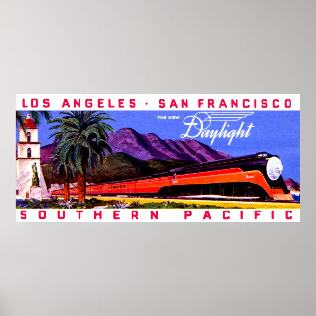 Pôster 1922 Comboio-ferroviário à luz do dia (Frente)