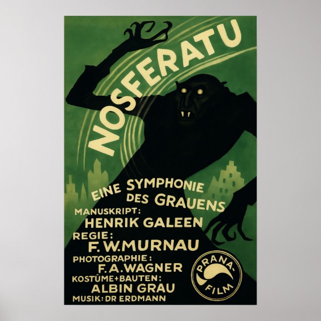 Poster 1922 Nosferatu Classic Silent Film Reimagined (Frente)