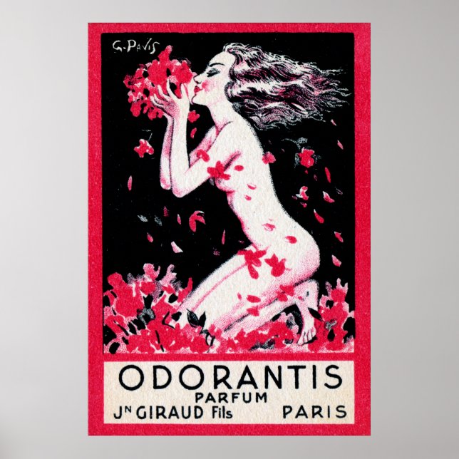 Pôster 1922 perfume francês Odorantis (Frente)