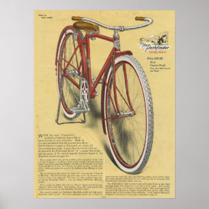 Poster 1923 da arte do anúncio da bicicleta do