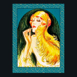 Poster 1924 Art Deco Lady<br><div class="desc">Se você optar por fazer o download, a sua loja Walgreen local fará posters de conselho do seu download em tamanhos diferentes e em várias texturas a um preço muito bom. Às vezes com desconto. Uma dica do meu amigo dos EUA. Para o Reino Unido, veja "Digital Printing" (Impressão digital)...</div>