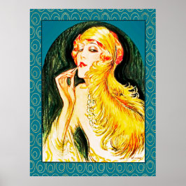 Poster 1924 Art Deco Lady