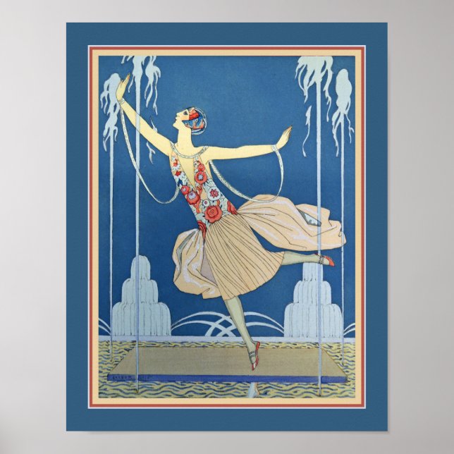 Poster 1924 George Barbier Art Deco (Frente)