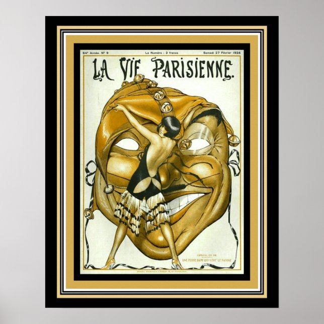 Poster 1926 Deco La Vie Parisienne Madrigal (Frente)