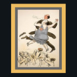 Poster 1927 Art Deco Jazz Caricature Dancers<br><div class="desc">1927,  Caricatura Art Deco Jazz Impressão 11x14 mostrada aqui. Disponível em outros tamanhos.</div>