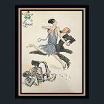 Poster 1927 Art Deco Tango Lithograph<br><div class="desc">1927 Art Deco Pochoir Lithógrafo para Tango de Botões Brancos</div>